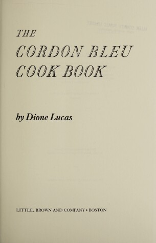 Book cover for The Cordon Bleu Cookbook