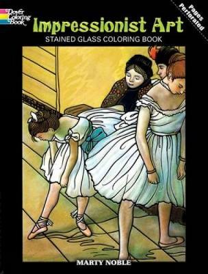 Book cover for Impressionist Art Stained Glass Coloring Book