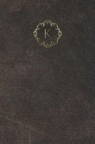 Cover of Monogram "K" Sketchbook
