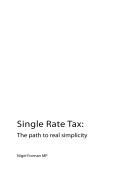 Cover of Single Rate Tax