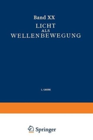 Cover of Licht Als Wellenbewegung