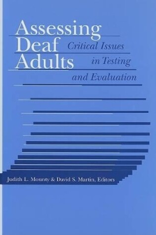 Cover of Assessing Deaf Adults