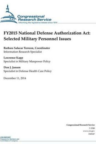 Cover of FY2015 National Defense Authorization Act