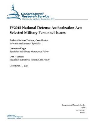 Book cover for FY2015 National Defense Authorization Act