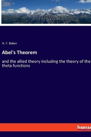 Cover of Abel's Theorem