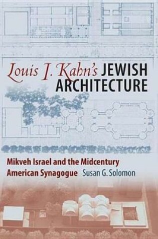 Cover of Louis I. Kahn's Jewish Architecture