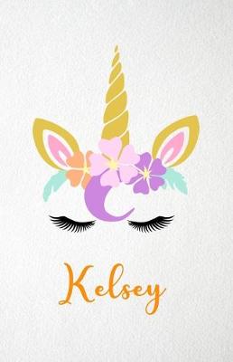 Book cover for Kelsey A5 Lined Notebook 110 Pages