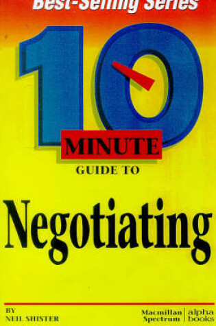 Cover of Ten Minute Guide:negotiating