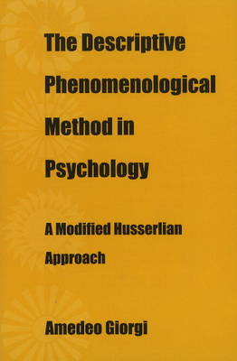 Book cover for The Descriptive Phenomenological Method in Psychology