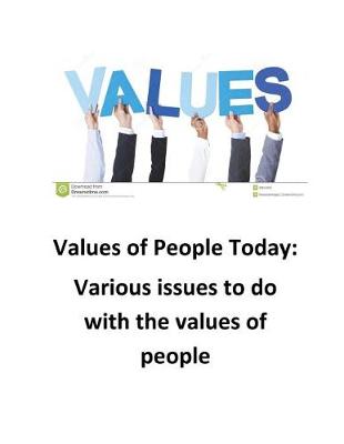 Book cover for Values of People Today