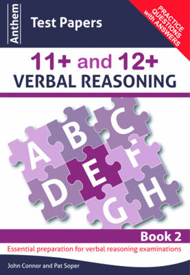 Book cover for Anthem Test Papers 11+ and 12+ Verbal Reasoning