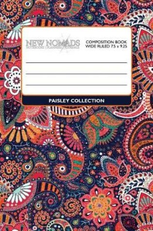 Cover of Wide Ruled Composition Book - Paisley Collection