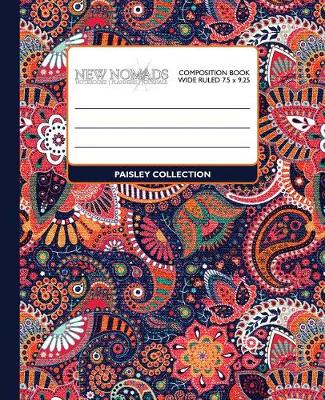 Cover of Wide Ruled Composition Book - Paisley Collection