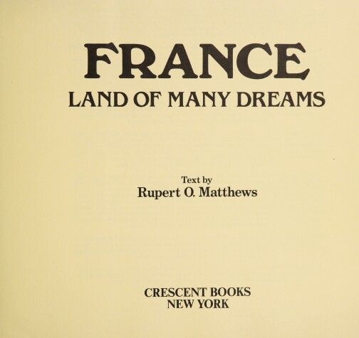 Book cover for France