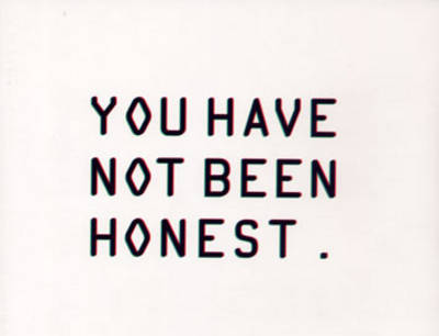 Book cover for You Have Not Been Honest