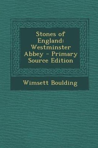 Cover of Stones of England