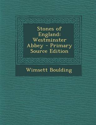 Book cover for Stones of England