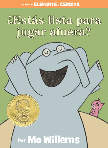 Book cover for ¿Estás lista para jugar afuera?-An Elephant & Piggie Book, Spanish Edition