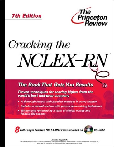 Book cover for Cracking the NCLEX-RN with Sample Tests on CD-ROM, 7th Edition