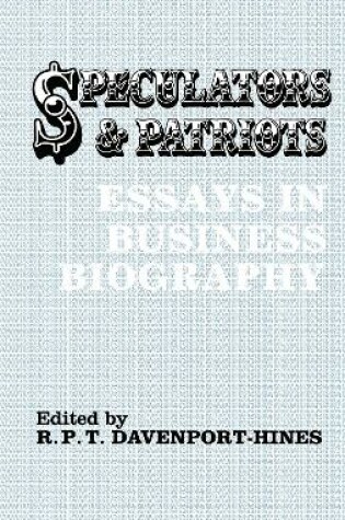 Cover of Speculators and Patriots