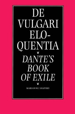 Book cover for De Vulgari Eloquentia