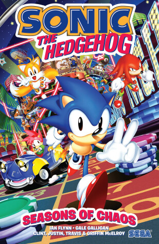 Book cover for Sonic the Hedgehog: Seasons of Chaos