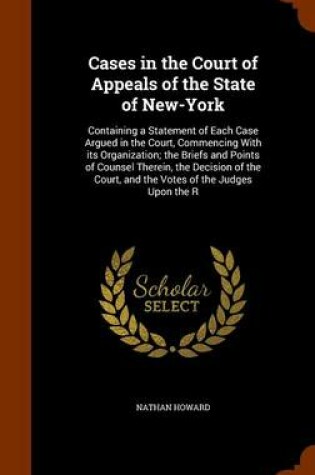 Cover of Cases in the Court of Appeals of the State of New-York