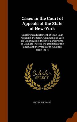 Book cover for Cases in the Court of Appeals of the State of New-York