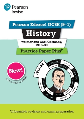 Cover of Pearson REVISE Edexcel GCSE History Weimar and Nazi Germany, 1918-1939: Practice Paper Plus incl. online revision and quizzes - for 2025 and 2026 exams