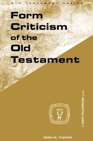 Cover of Form Criticism of the Old Testament