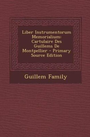 Cover of Liber Instrumentorum Memorialium