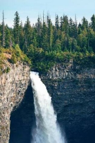 Cover of A Waterfall on a Summer Day in the Woods Nature Journal