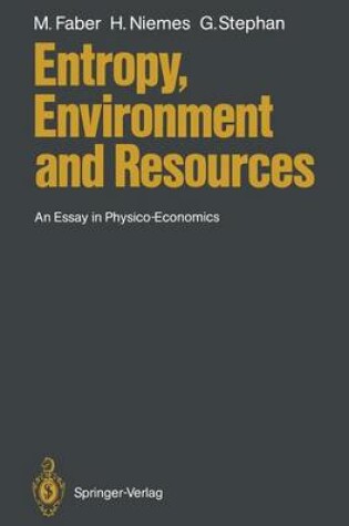 Cover of Entropy, Environment and Resources