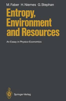 Book cover for Entropy, Environment and Resources