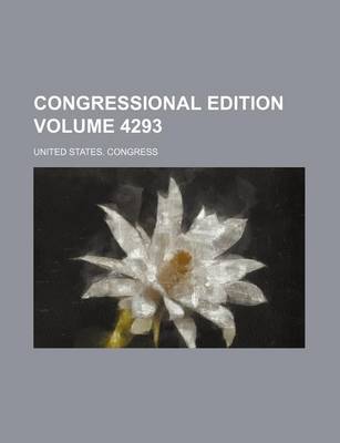 Book cover for Congressional Edition Volume 4293