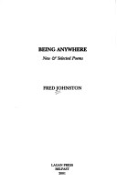 Book cover for Being Anywhere Poems