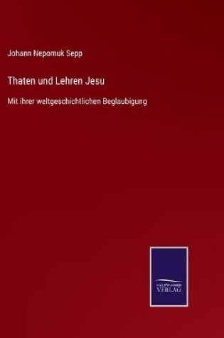 Cover of Thaten und Lehren Jesu