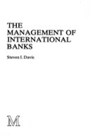 Cover of The Management of International Banks