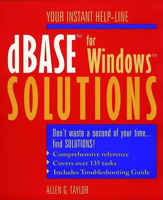Cover of dBase for Windows Solutions