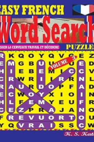 Cover of EASY FRENCH Word Search Puzzles. Vol. 3