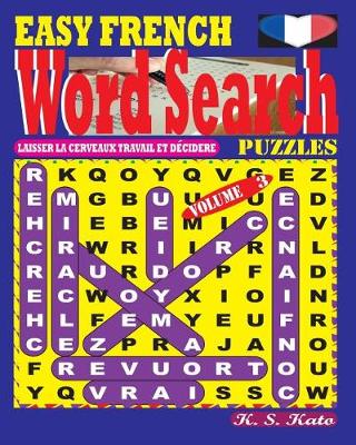 Book cover for EASY FRENCH Word Search Puzzles. Vol. 3