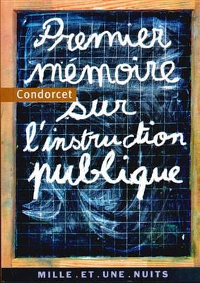 Book cover for Premier Memoire Sur L'Instruction Publique