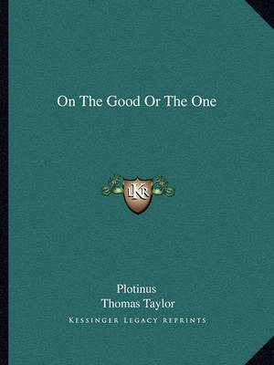 Book cover for On the Good or the One