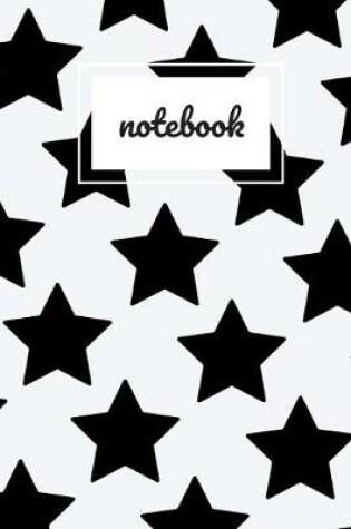 Cover of Black star print notebook