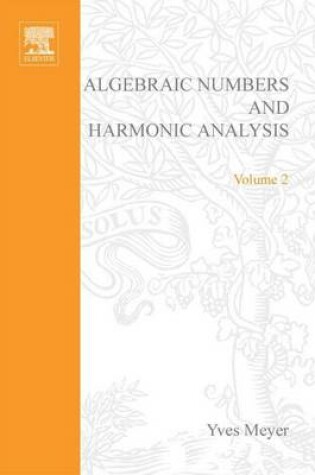 Cover of Algebraic Numbers and Harmonic Analysis