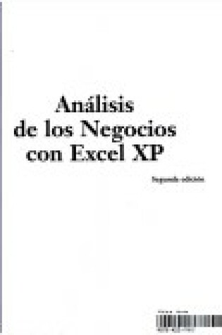 Cover of Analisis de Los Negocios Con Excel XP