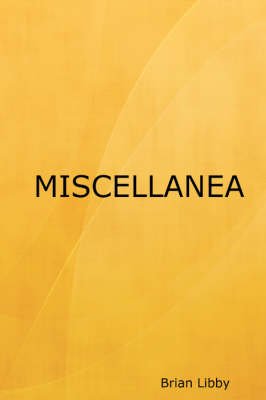 Book cover for Miscellanea