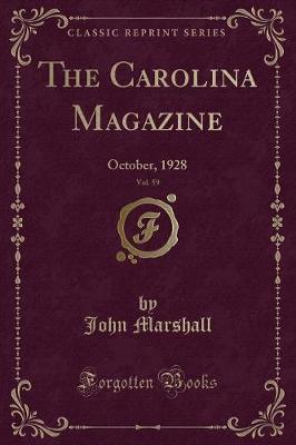 Book cover for The Carolina Magazine, Vol. 59