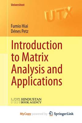 Book cover for Introduction to Matrix Analysis and Applications