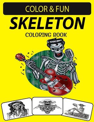 Book cover for Skeleton Coloring Book